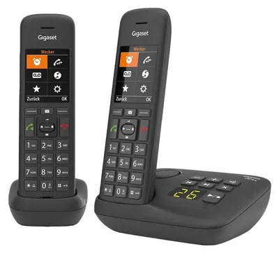 Immagine prodotto di Gigaset L36852-H2927-B101 Gigaset C575A Duo Schnurlostelefon-Set mit Anrufbeantworter schwarz