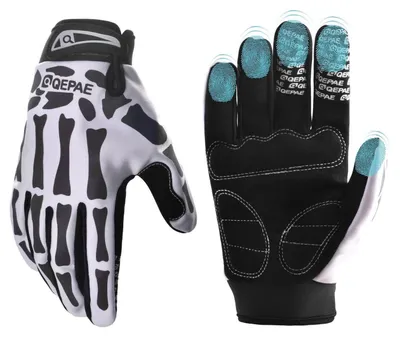 Immagine prodotto di Guanti da ciclismo invernali, antivento, antiscivolo, colorati e riflettenti, taglia M/L