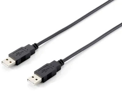 Produktbild von Equip USB 2.0 A auf A Kabel, M/M, 3.0m , Schwarz