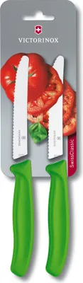 Produktbild von Victorinox Classix Tafelmes rond kartel 11cm 2st - groen