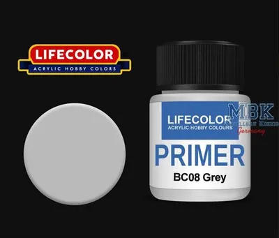 Obrázok produktu pre LIFECOLOR LC-BC08 BC08 Základný náter - Primer Grey / Šedá 22 ml