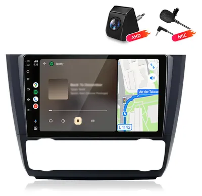 Obrázok produktu pre Autorádio s 4+64 GB pamäte, s kamerou a mikrofónom, pre modely BMW 1 (E81, E82, E87, E88) ročníkov 2004-2011, s funkciami Carplay, Android Auto, multimédií, GPS navigácie, Wi-Fi, Bluetooth, DAB+ a RDS