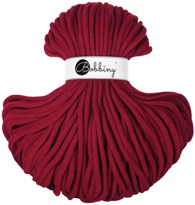 Zdjęcie produktu dla Bobbiny Jumbo 9 mm 100 m Red Velvet Sznurek