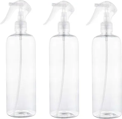 Obrázok produktu pre 500 ml prázdna fľaša s rozprašovačom s rozprašovačom na prsty Rozprašovač s čírym rozprašovačom parfumov Doplniteľné plastové fľaše pre kadernícke rastliny Kozmetické oleje Tekuté balenie po 3 kusoch