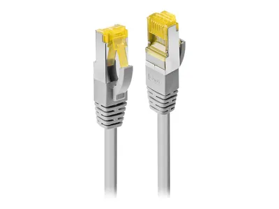 Image de Lindy 47260 Patchkabel 0.30m RJ45 S/FTP LSOH, mit Cat7 Rohkabel, grau