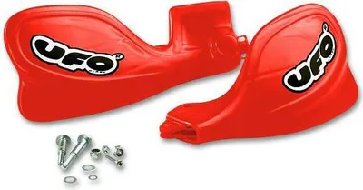 Zdjęcie produktu dla Osłony dłoni UFO PLAST – osłony dłoni do Hondy CR R 125–500 cm³, rok produkcji 1997–2003, kolor: czerwony, nr katalogowy OEM 00-26
