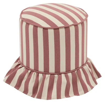 Produktbild von Runder sitzhocker „fiora“, durchmesser 36 cm, rosa  - Atmosphera créateur d'intérieur