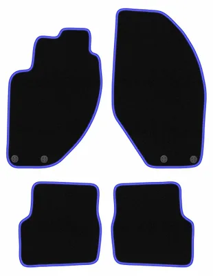 Immagine prodotto di Tappetini in moquette per Alfa Romeo 166 1998-2009 (berlina) – set 4 pezzi, nero/blu, su misura – Wielganizator CARLUX