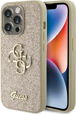 Produktbild von GUESS , Cover, Apple, Apple iPhone 15 Pro Max, 17 cm (6.7"), Gold