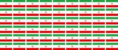 Produktbild von Mini Aufkleber Set - Pack glatt - 20x12mm - selbstklebender Sticker - Iran  Flagge / Banner / Standarte fürs Auto, Büro, zu Hause und die Schule - 54 Stück