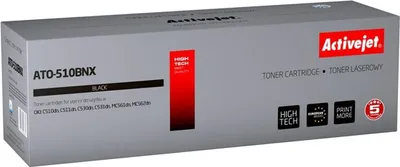 Zdjęcie produktu dla Activejet Toner ATO-510BNX (zamiennik OKI 44973508; Supreme; 7000 stron; czarny), 7000 stron(y), Czarny, 1 szt.