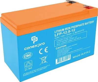 Obrázek produktu pro Baterie Conexpro LFP-12.8-12 LiFePO4, 12V/12Ah, F2