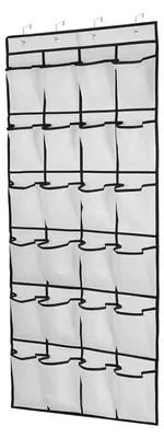 Imagen del producto de Organizador de zapatos colgante con 24 compartimentos