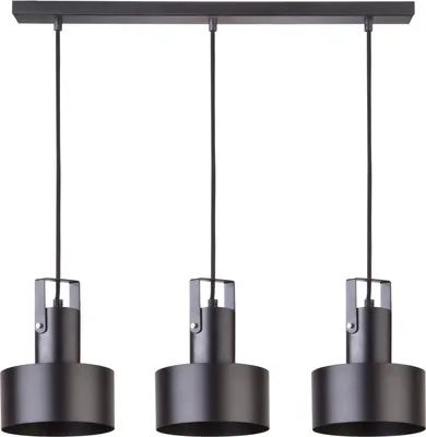 Obrázok produktu pre Závesná lampa Rif Plus, čierna, 3xE27x15W, kov, rozmery: 65x67x15 cm, IP20, Sigma Lighting