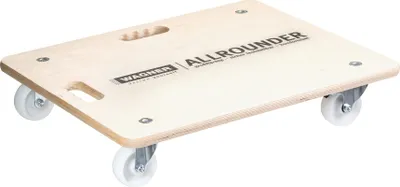 Produktbild von WAGNER Transporthilfe Multiplex BIG 18 mm - 59 x 49 x 11 cm, Rollen Ø 75 mm Bremse, Tragkraft 250 kg - 20111601
