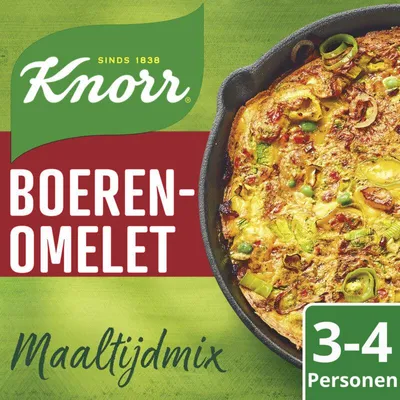Produktbild von Knorr Maaltijdmix Boerenomelet 24g – Würzmischung für herzhafte Omeletts