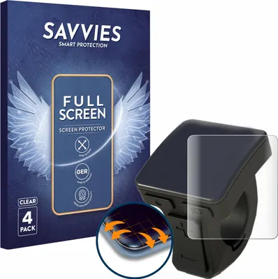 Produktbild von 4x Savvies Fullscreen Schutzfolie für Brose Allround 601874 Displayschutz Folie Fullcover Klar Transparent
