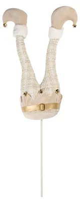 Produktbild von Clayre & Eef Weihnachtsdekoration Beine eines Elfen 20x10x85 cm Beige Holz