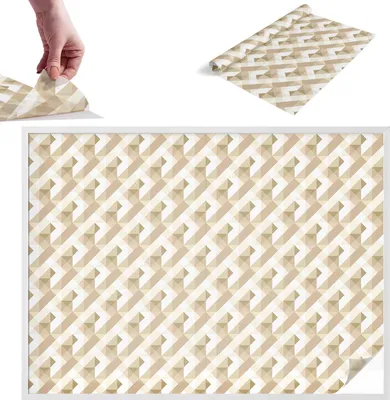 Obrázek produktu pro Fólie na ochranu soukromí - 146x200 cm - barevné sklo / vitrážový vzor - neprůhledná a dekorativní - samolepicí dekorativní skleněná fólie - ochrana proti UV záření, snadná instalace - trojúhelníkový vzor