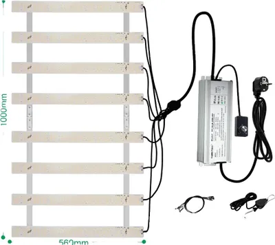 Immagine prodotto di Lampada per piante a LED a spettro completo, dimmerabile, alluminio + PC, 200W