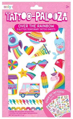 Immagine prodotto di Ooly Tattoo Palooza Tatuaggi temporanei oltre l'arcobaleno