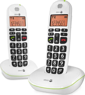 Immagine prodotto di Doro PhoneEasy 100w duo Telefono analogico/DECT ID chiamante Bianco