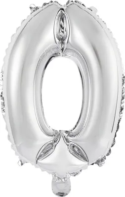 Produktbild von Amscan 9909678, Spielzeugballon, Folie, Silber, 5 Stück(e)