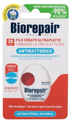 Productafbeelding van Biorepair Gewaxte Ultra Platte Tandzijde, 30 meter
