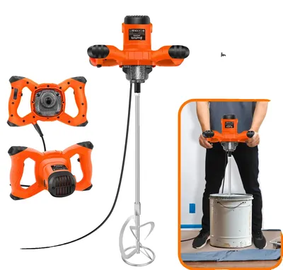 Image de Batteur électrique, 6 vitesses réglables, puissance de 2600W, couleur orange/noir