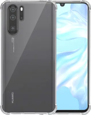Obrázok produktu pre Smartphonica Puzdro na telefón vhodné pre Huawei P30 Pro Transparent Shockproof - nárazuvzdorné puzdro TPU SIlicone Backcover Case with Bumper Transparent