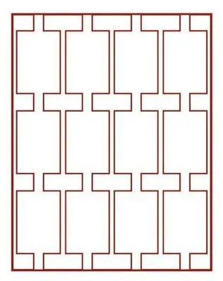 Produktbild von Lindner 2770E Velourseinlage dunkelrot 2770E (50x70 mm)