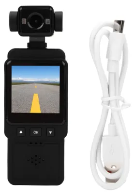 Produktbild von HD-Taschen-Camcorder, 1080p, tragbarer Camcorder mit integrierter WLAN-Funktion und 3-Achsen-Bildstabilisierung für Outdoor-Sport und Arbeitsaufnahmen, ohne Speicher