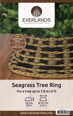 Produktbild von Weihnachtsbaumrock aus Seegras 57x25cm Braun / Schwarz