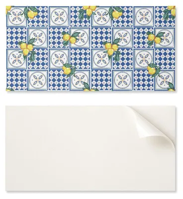 Imagen del producto de Adhesivo de vinilo decorativo para el hogar, 100 x 50 cm, con motivos de limones para azulejos