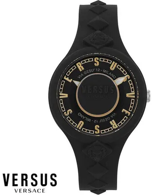Zdjęcie produktu dla Versus by Versace VSP1R0319 Tokai schwarz Silikon Damen Uhr NEU
