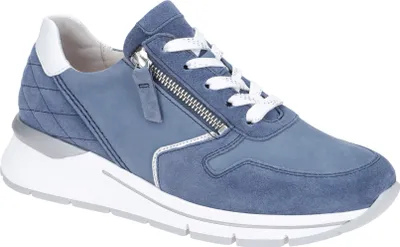Produktbild von Gabor DAVOS Damenschuhe - sportliche Schnür- Halbschuhe blau Freizeit NEU