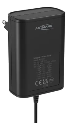 Produktbild von ANSMANN APS 1500 Netzteil 12V, Netzstecker bis max 1500mA (7 Adapter)