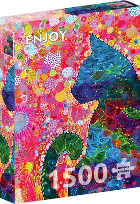 Zdjęcie produktu dla Puzzle 1500 elementów Enjoy – Wędrujący kot