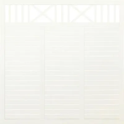 Produktbild von Zaun Hauptelement PLUS Nostalgi 180 x 180 cm RAL 9010 weiß