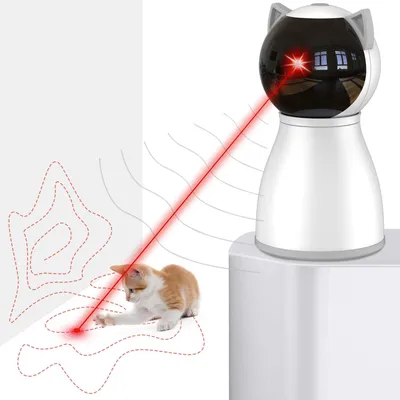 Katzen-Spielzeug mit LED-Licht, bewegungsaktiviert, aufladbar
