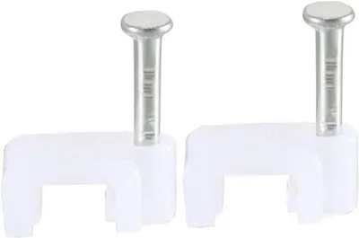 Obrázek produktu pro Elektrické koaxiální kabely, 200 kusů, šířka 7 mm, bílé, nylonové