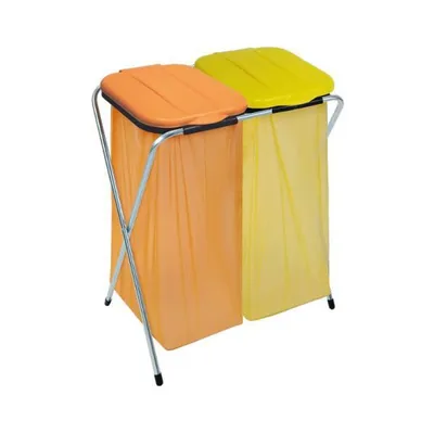 Produktbild von Müllsackständer Ecofix mit Deckel für 2 Müllsäcke 60-130 Liter
