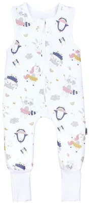 Produktbild von TupTam Baby Ganzjahresschlafsack mit Füßen - 2,5 TOG -  - Unisex, Farbe: Feen Tiere umstülpbarer Fuß, Größe: 104-110