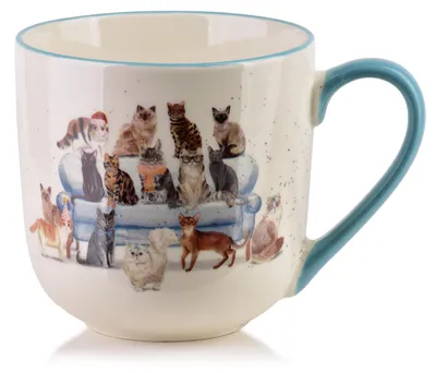 Imagen del producto de Taza de porcelana "Affekdesign Jules", blanca, 9,5 x 13 x 9,5 cm, 1 unidad