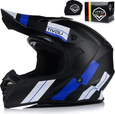 Produktbild von Motocross Helm | VITO TIVOLI | Herren und Damen | ATV QUAD ENDURO HELM | ECE 22.06 | Motorradhelm | 2XL (63-64cm)