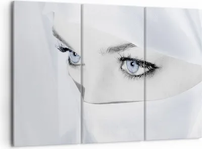Produktbild von Bild auf Leinwand - Leinwandbild - Schönheit Gesicht Mädchen Mode - 105x70cm - Wand Bild - Wanddeko - Leinwanddruck - Bilder - Kunstdruck - Wanddekoration - Leinwand bilder - Wandkunst - CE105x70-2159