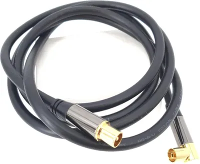 Produktbild von KabelDirekt ," 4K-Antennenkabel TV-Kabel 90°rechts ," TV-Kabel mit Audio (10,19)