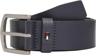 Produktbild von Tommy Hilfiger Herren Gürtel Denton Pebble 4,0 cm Dornschließe, Blau (Space Blue), 90 cm