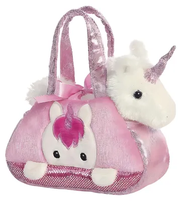 Obrázek produktu pro Fancy Peek-a-Boo Einhorn in einer Tragetasche ca. 21 cm - Plüschfigur