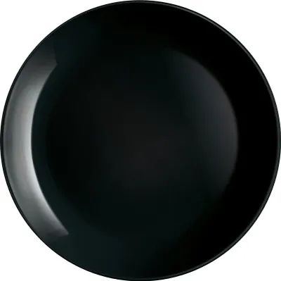 Zdjęcie produktu dla Talerz obiadowy talerz do serwowania talerz porcelanowy Diwali 25 cm czarny LUMINARC HOMLA